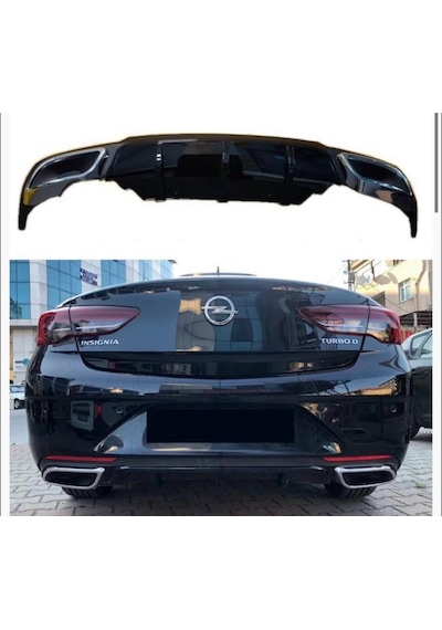 Opel İnsignia 2018+ Oem Difüzör Egzoz Görünüm Plastik Parlak Siyah