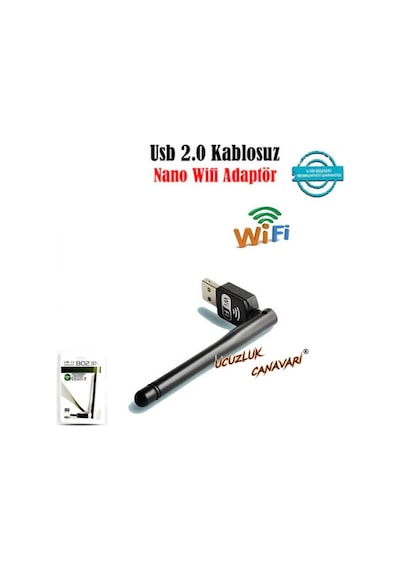 Bilgisayar USB Kablosuz Wi-Fi Adaptör 150Mps Antenli