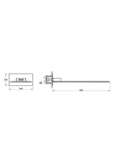 Strato A45712 2f Duş Başlığı, Krom Krom