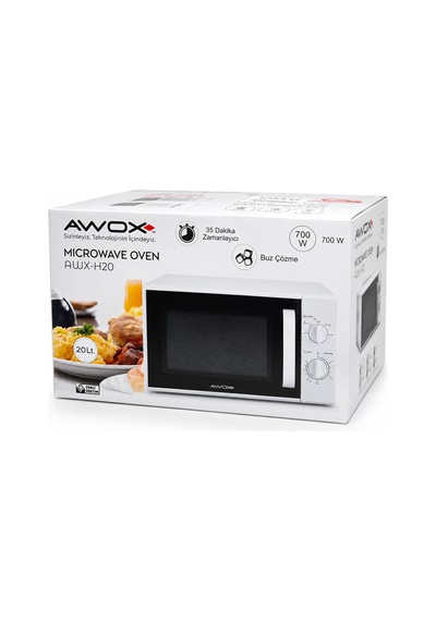Mikrodalga Fırın 20 L 700 W Beyaz - 5 Güç Kademesi Buz Çözme