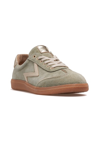 Venüs Kadın Deri Sneaker Günlük Ayakkabı 26y 2609902y Haki Altın