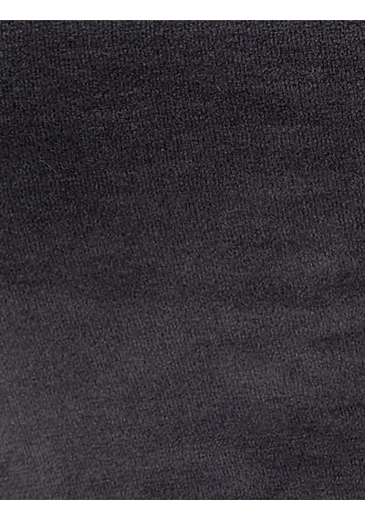 Koton Kadife Pijama Üstü Crop U Yaka Yumuşak Dokulu Antrasit 4wlk90015mk Antrasit