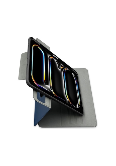 Apple Uyumlu iPad  Air 11 2025 M3 Raptic Spin Detachable Folio Pu Ayrılabilir Kalem Bölmeli Standlı Kılıf Lacivert