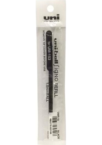 Uni-Ball Umr-10 Imza Kalem Yedeği 1.0 Mm Siyah - 12'li Paket