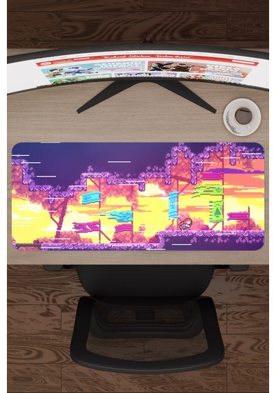 Celeste Kaymaz Dikişli Kauçuk Oyuncu Mousepad V5 - 70x30 Xl Gaming Mouse Pad Fare Altlığı