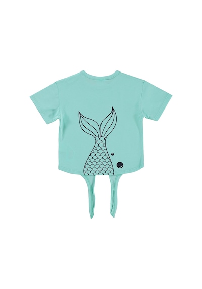 Civil Baby Little Mermaid Baskılı Bağlamalı 6-18 Ay Tişört - Yeşil Mint