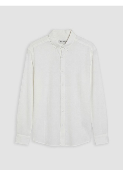 Lcw Vision Beyaz Regular Fit Armürlü Erkek Basic Gömlek