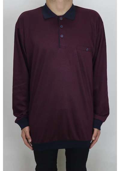 Santa Dmc Tekstil Erkek Bordo Klasik Kesim Rahat Kalıp Tek Cepli Polo Yaka Kışlık Battal Kazak Bordo Santa Dmc Tekstil Erkek Bordo Klasik Kesim Rahat Kalıp Tek Cepli Polo Yaka Kışlık Battal Kazak Bordo