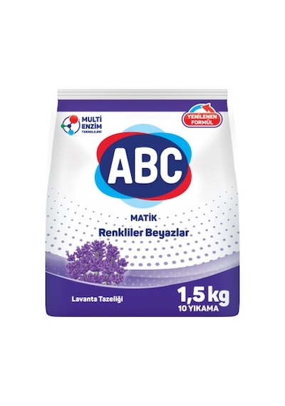 Abc Matik Lavanta Tazeliği Renkliler Beyazlar İçin Toz Deterjan 1500 G