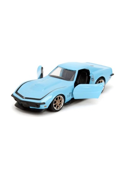 Jada 1:32 Pink Slips 1969 Chevrolet Corvette Stingray Zl1 Mavi
