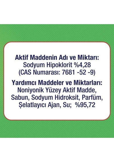 Çamaşır Suyu 750 Ml Dağ Esintisi