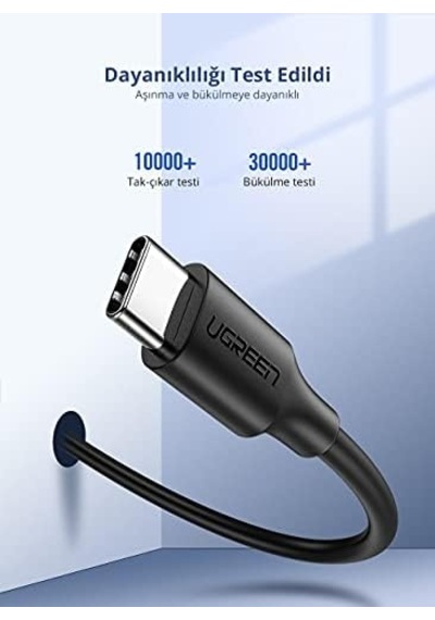 Usb-c 2.0 C M/m Abs Hızlı Şarj Kablosu 1m Beyaz