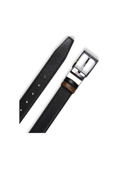 Mft Leather Hakiki Deri Erkek Kemer Çift Taraflı, 3,5cm, Siyah-fındık 2367 Siyah - Fındık