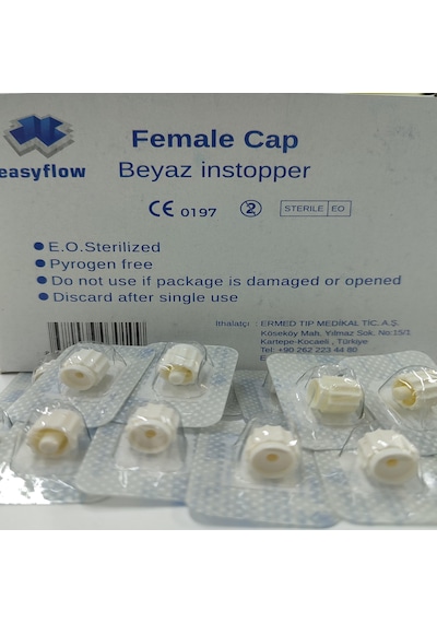 Heparin Kapağı Beyaz 100 Lü Easyflow
