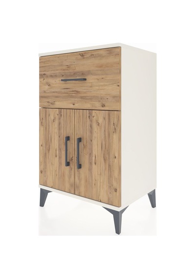 Hyperion Komodin Tek Raflı Tek Çekmeceli 2 Kapaklı 60x44x96 A... Aytaşı
