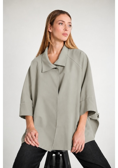 Genel Markalar Kadın Panço Trençkot Oversize Rahat Kesim Standart Beden 38-46 Uyumlu Ekru Ekru Genel Markalar Kadın Panço Trençkot Oversize Rahat Kesim Standart Beden 38-46 Uyumlu Ekru Ekru