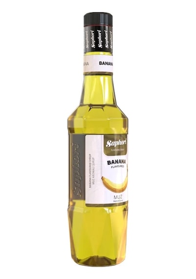 Saphori Muz Aromalı Kokteyl Şurubu Muz Şurubu 700 Ml
