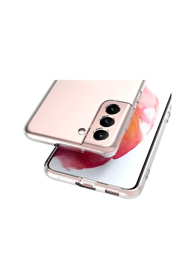 Samsung Galaxy Uyumlu S21 FE Kılıf Lüx Şeffaf Kamera Lens Korumalı Silikon Kılıf