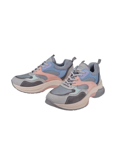 Pullman Simli Kadın Spor Ayakkabı Sneaker Sms-30162 Gri Multi-gri Multi Gri