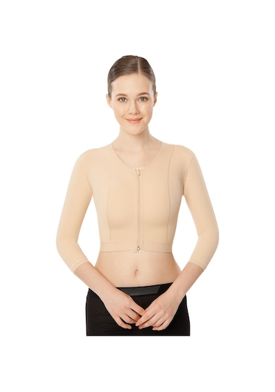 Variteks 230 Fermuarlı Liposuction Göğüs Kol ve Sırt Korsesi Bej
