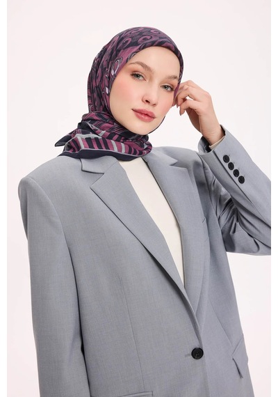 Silk Home Dört Mevsim Antik Motif Viskon Velora Eşarp 6421 Pembe