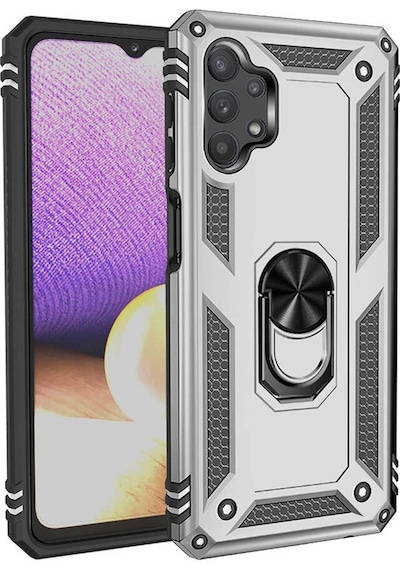 Galaxy A13 4G Kılıf Zore Vega Yüzüklü Standlı Zırh Kılıf