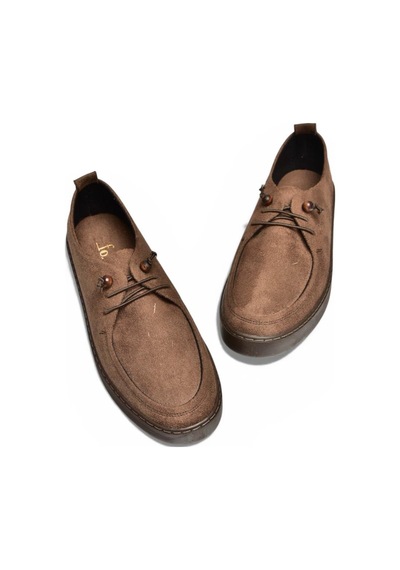 Fox Shoes Y602170902 Kahverengi Süet Bağcıklı Casual Ayakkabı Kahverengi