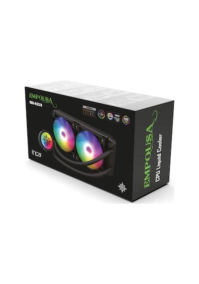 Inca Iss-02xn Intel/amd 2x120mm Argb Led Fanlı Am5 Control Remote