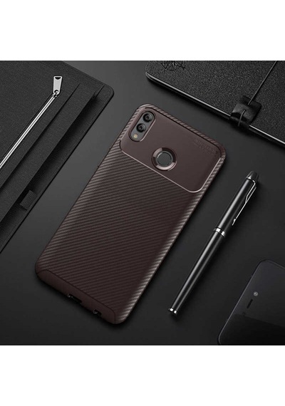 Huawei Honor 8X Kilif Karbon Silikon Case 389460282