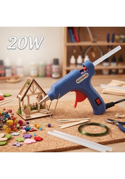Sıcak Silikon Tabancası Küçük Boy 75 Mm 20w Alet Destekçi Sanat