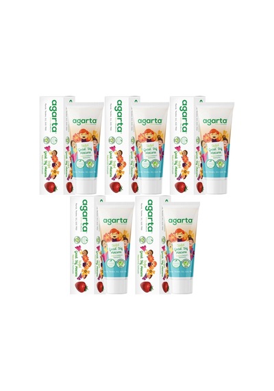 Agarta Doğal Diş Macunu 75ml Çocuk 5 Li Set Beyazlık