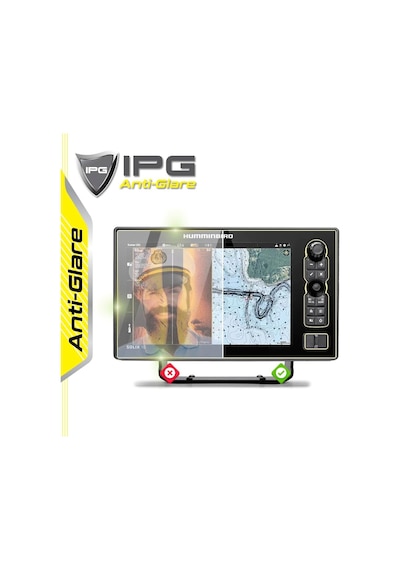 Humminbird Solıx 10 Chırp Mega Sı+ G3 - Ipg Anti-glare Yansıma Önleyici Mat Ekran Koruyucu