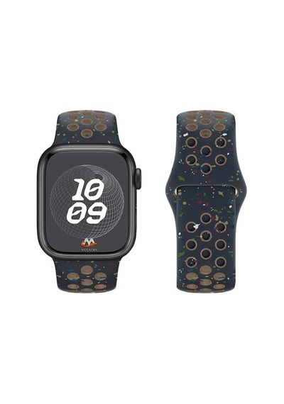 Apple Uyumlu Watch 38mm Kordon Yeni Seri 2023 Krd-02 Silikon Strap Kayış