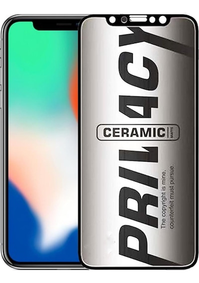 Apple Uyumlu   iPhone X Hayalet Ekran Koruyucu Mat Seramik Hayalet Gizli