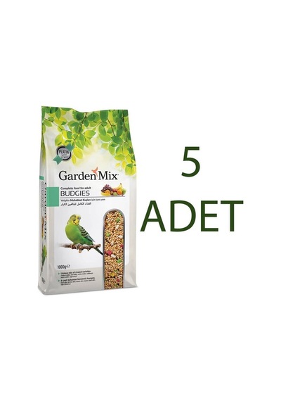 Gardenmix Platin Meyveli Muhabbet Kuş Yemi 1kg x 5 Adet