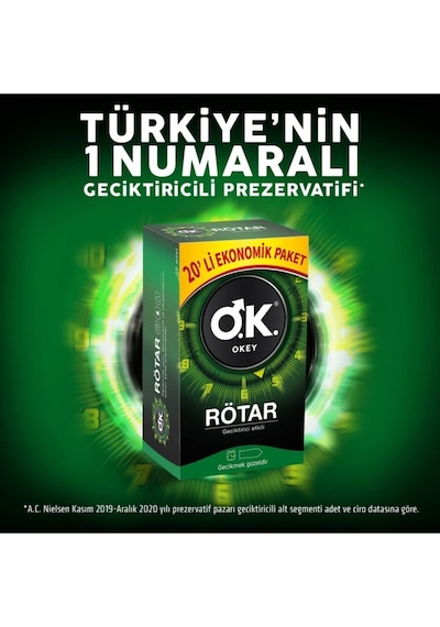 Okey Rötar Prezervatif 60'lı