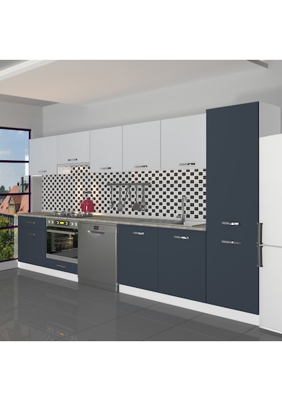 Decoraktiv Elite 325 Ankastre Fırın Modüllü Mdf Hazır Mutfak Dolabı - Tezgah Dahil - Antrasit - Buz Gri Diğer Decoraktiv Elite 325 Ankastre Fırın Modüllü Mdf Hazır Mutfak Dolabı - Tezgah Dahil - Antrasit - Buz Gri Diğer