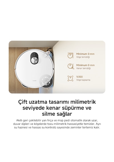Xiaomi Robot Vacuum Mop 5 Beyaz Akıllı Robot Süpürge