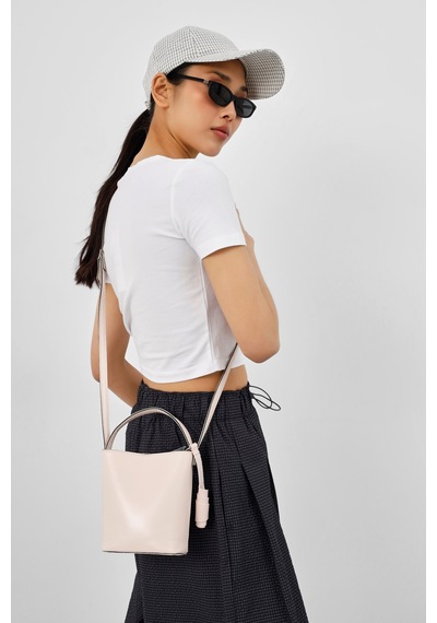 Shule Bags Amore Minimal Çapraz Çanta Krem
