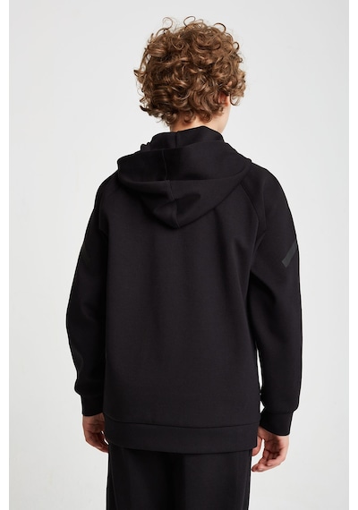 Lescon Çocuk Fermuarlı Kapüşonlu Sweatshirt 25n-3101 Siyah