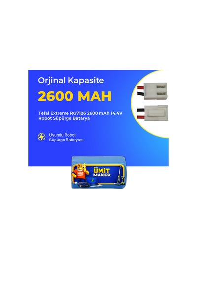 Tefal Extreme Rg7126 2600 Mah 14.4v Robot Süpürge Batarya