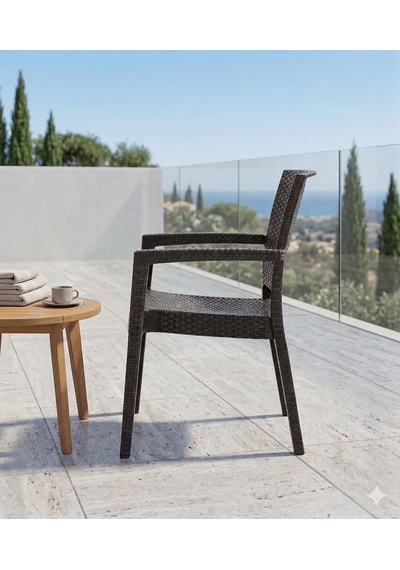 Novussi Paris Rattan Koltuk 4'lü Paket Kahverengi