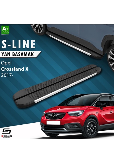 S-Dizayn Opel Crossland X S-Line Aluminyum Yan Basamak 173 Cm 201