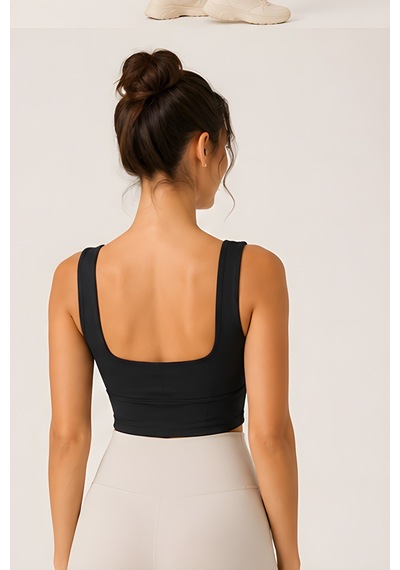 Lili Woman Kadın Pensli Kare Yaka Destekli Crop Büstiyer E.9043 Lacivert