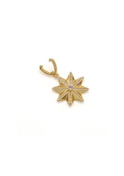 Ferizz Ajda Charm Çelik Altın Kaplama Kadın Yıldız Model-chr-116 Gold