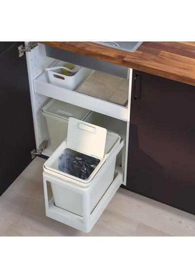 Ikea Hållbar Çöp Ayrıma Için Sürgü Çerçeve Açık Gri