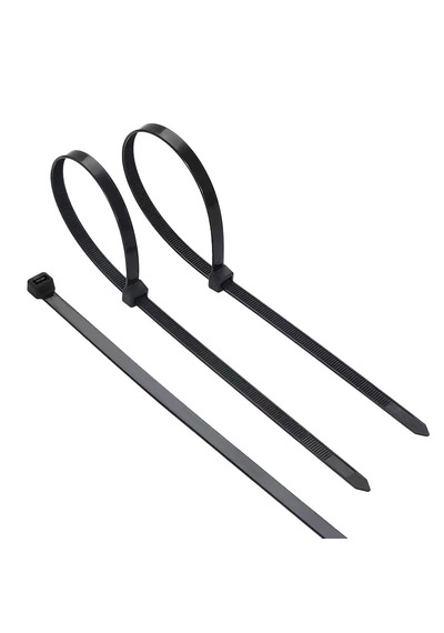 Siyah Kablo Bağı Cırt Kelepçe-nylon66 3.6 X 200mm - Siyah