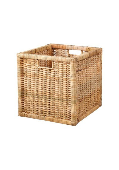 Sepet, Rattan, 32x34x32 Cm Açık Ahşap