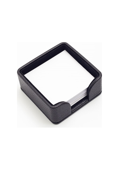 Turgut Office Felix Deri Notluk Siyah 10x10cm