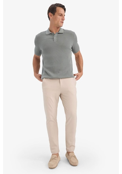 DeFacto Tailored Fit Normal Kesim Düz Paça Her Yöne Esneyen Yazlık Kumaş Pantolon -  C7508AX25SPBG755